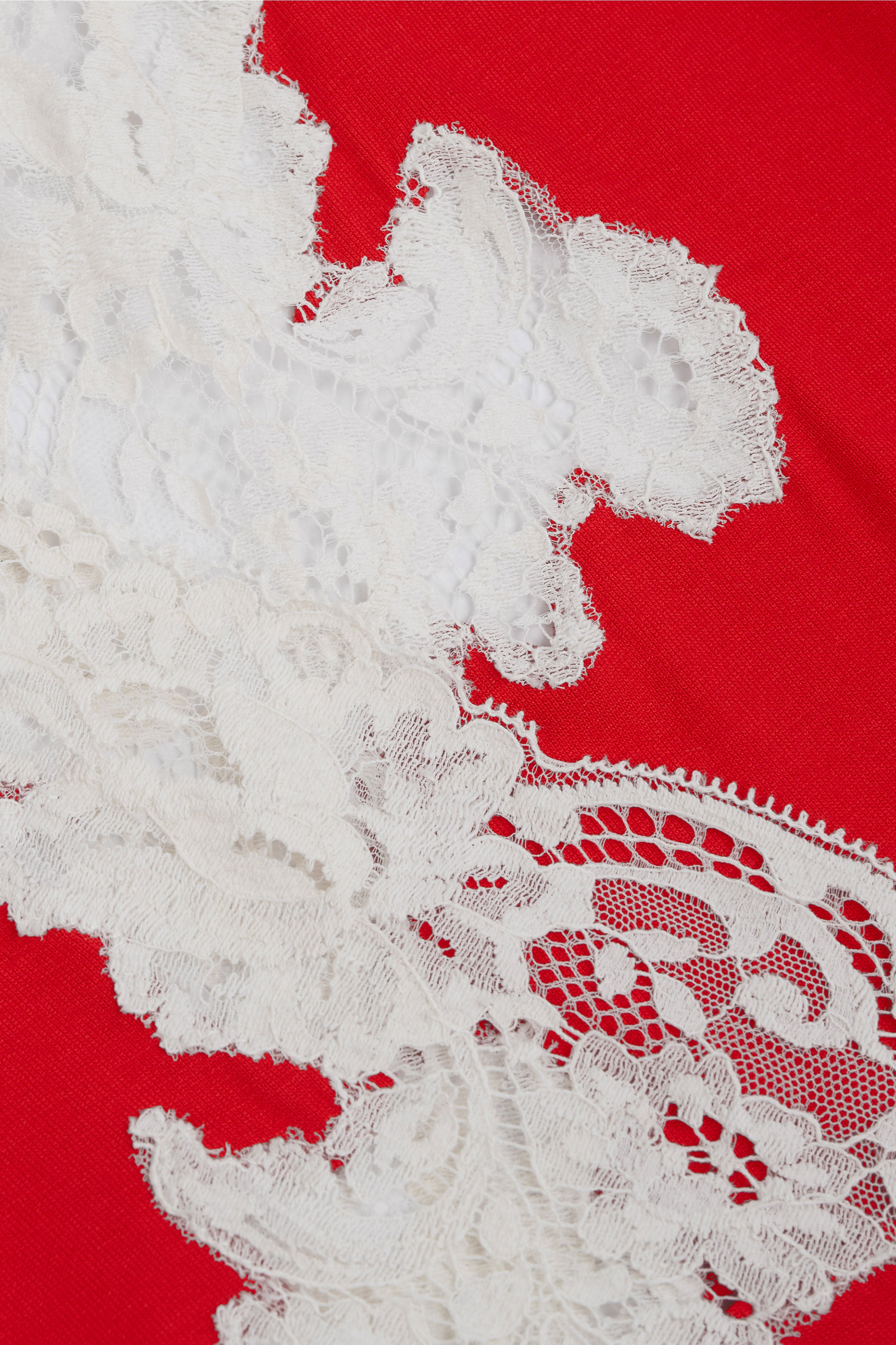 Peignoir court modal rouge