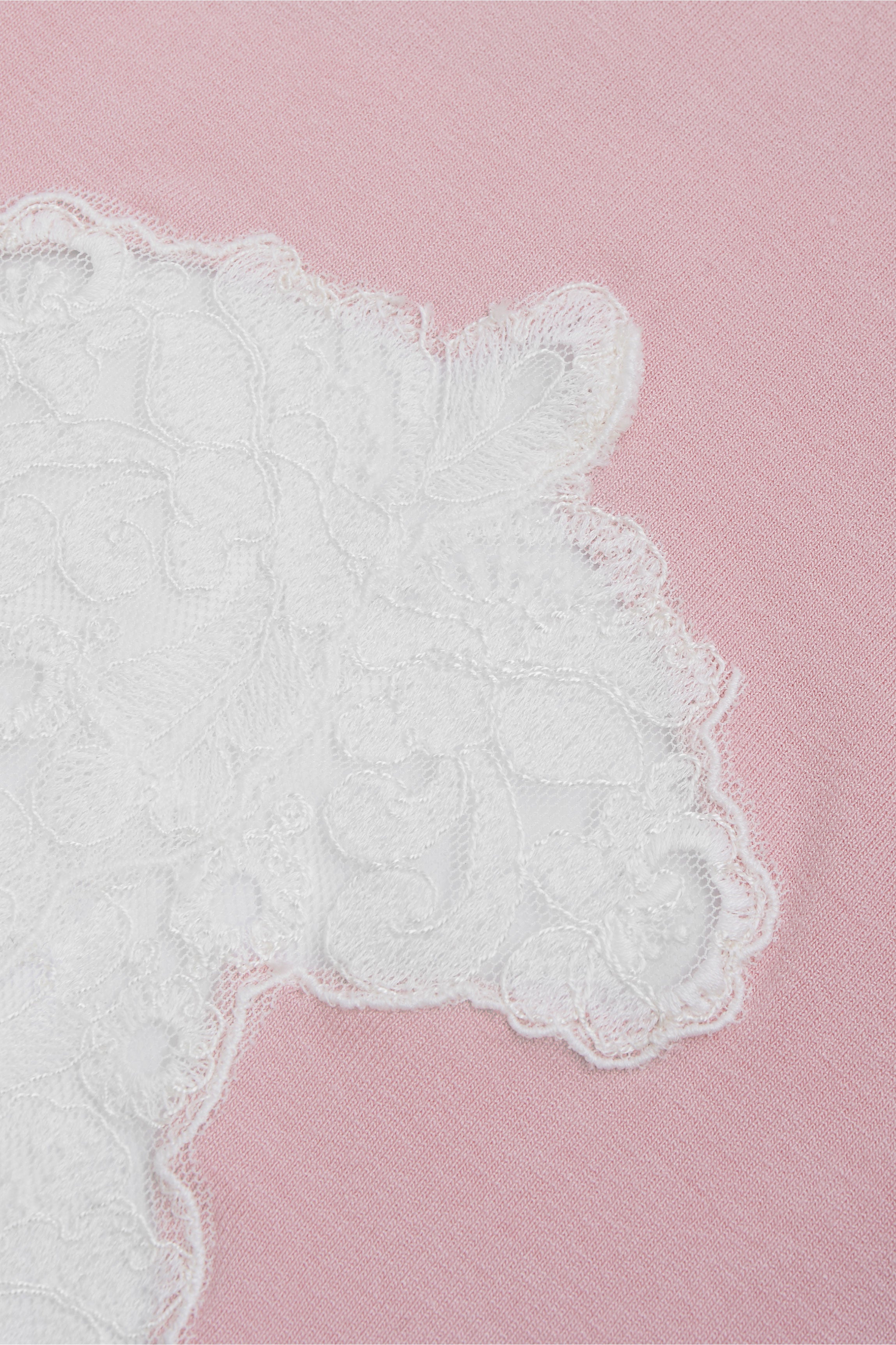 Chemise de nuit modal petites manches rose