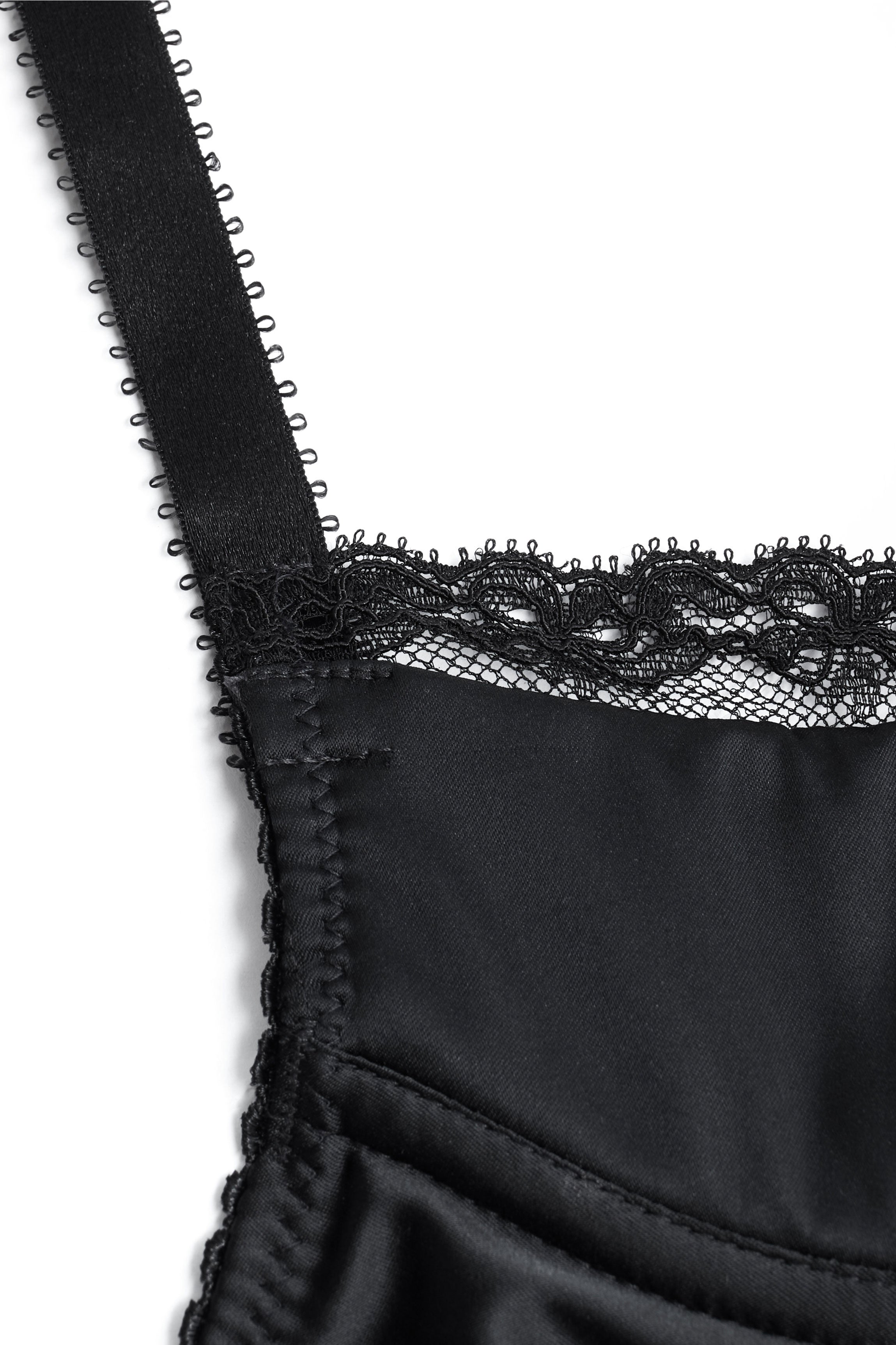 Soutien-gorge sein nu satin noir YANA