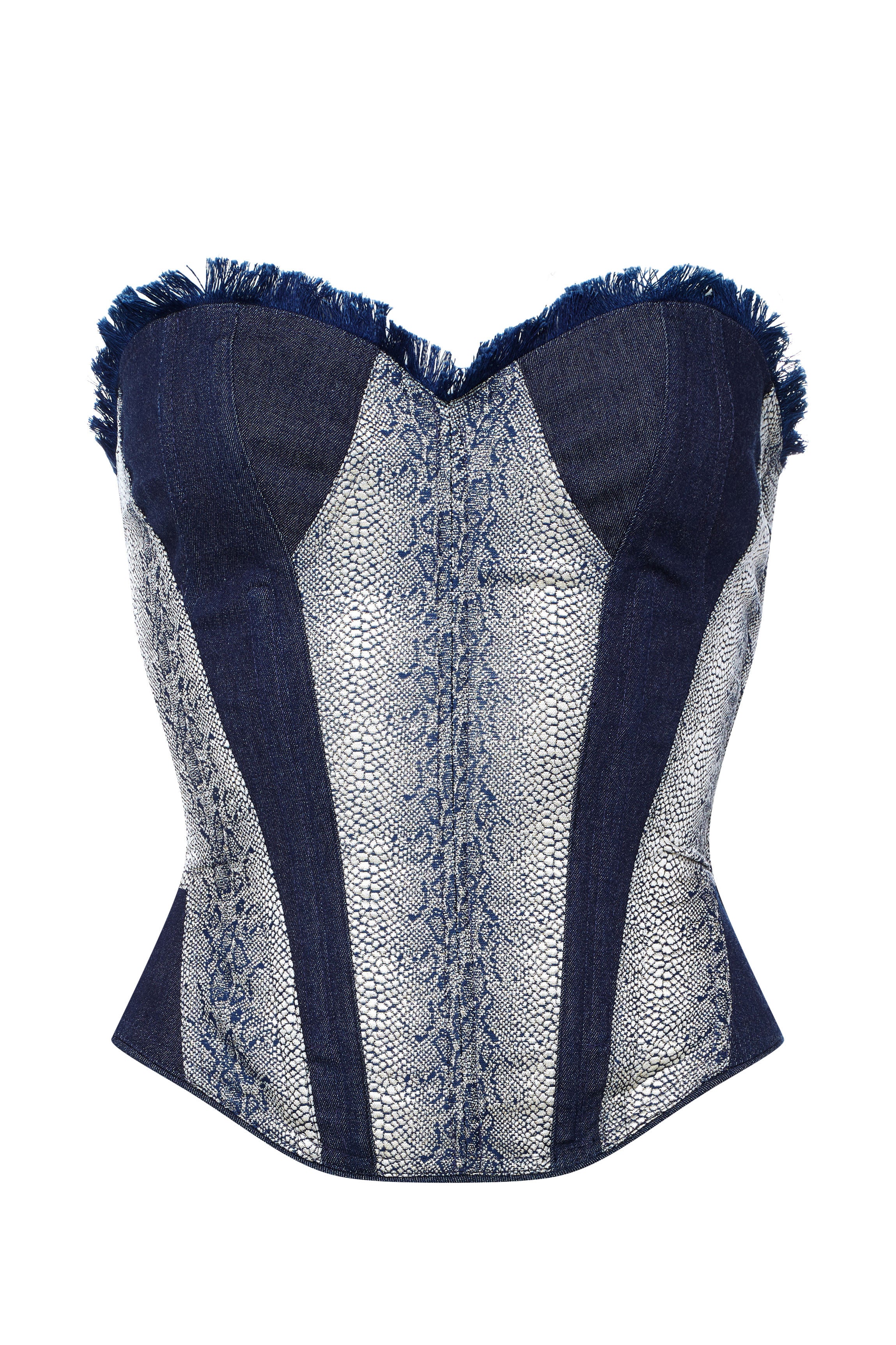 Corset denim bleu VICTORIA