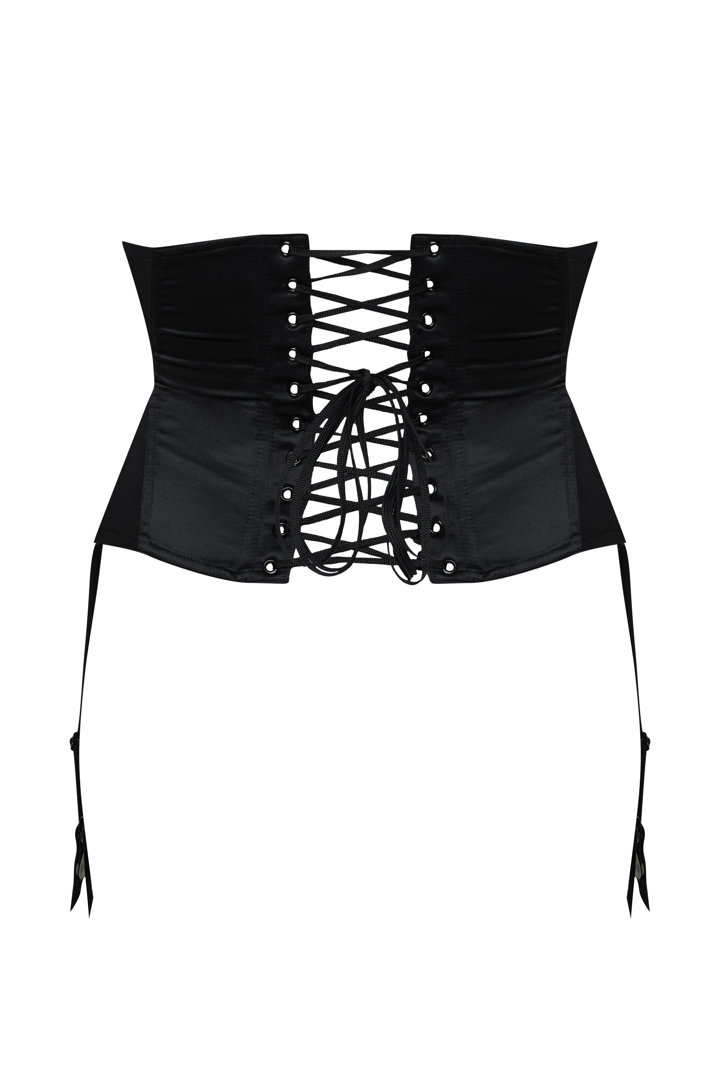 Serre-taille noir satin CRAZY HORSE