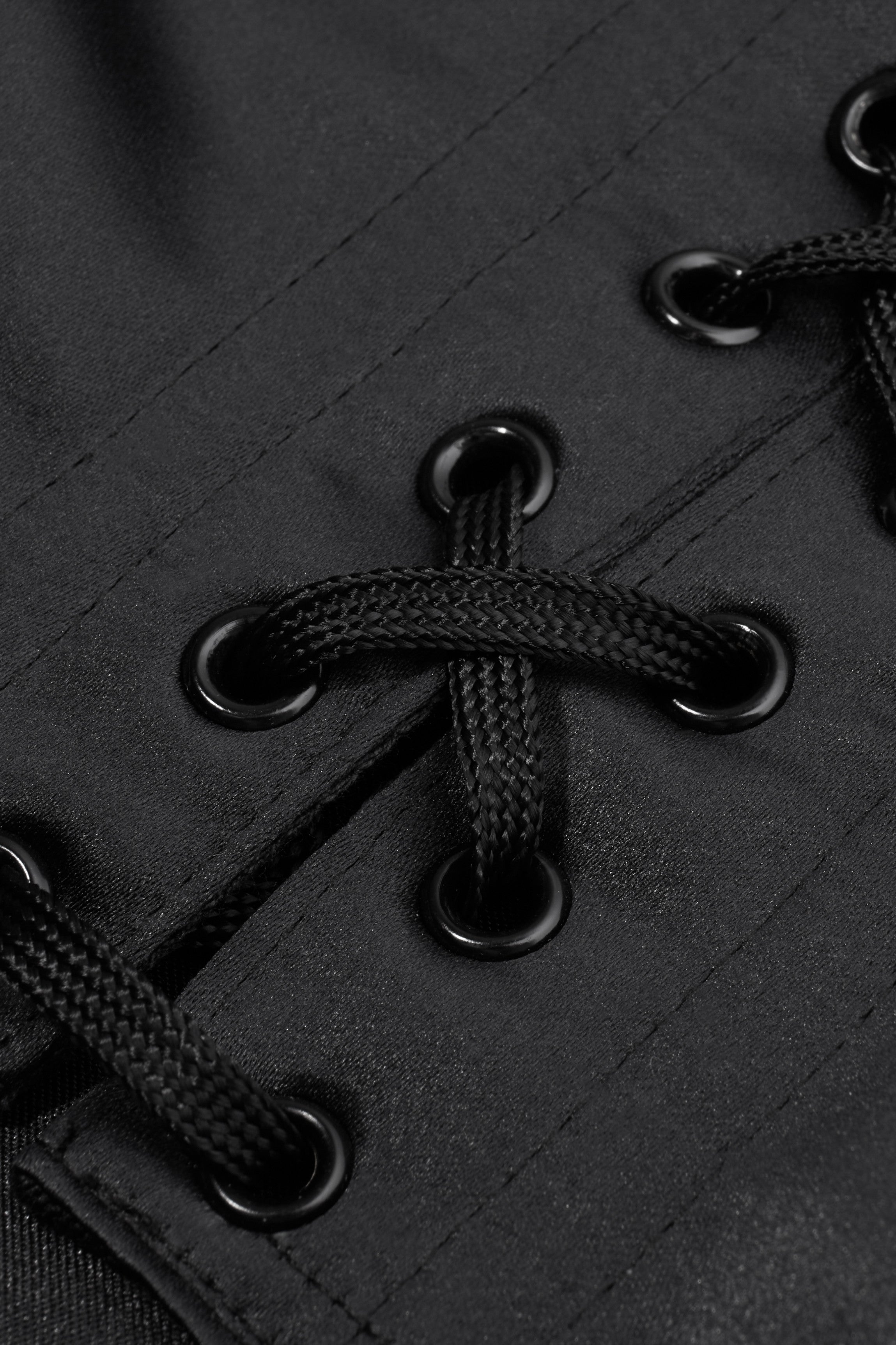 Serre-taille noir satin CRAZY HORSE