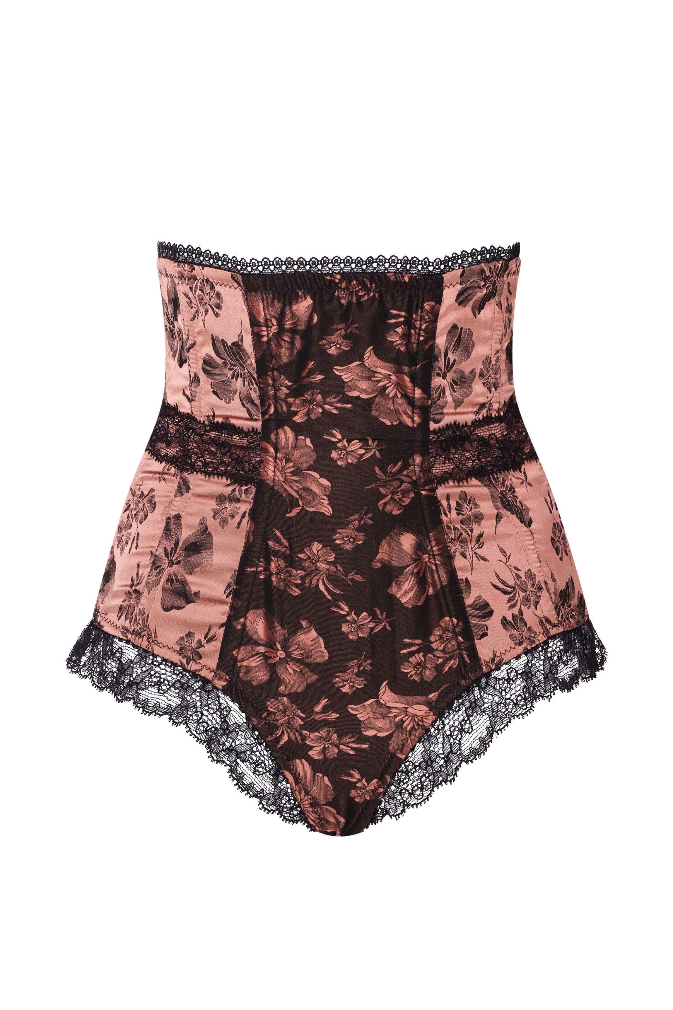 Culotte taille haute  satin rose friandise GILIAN