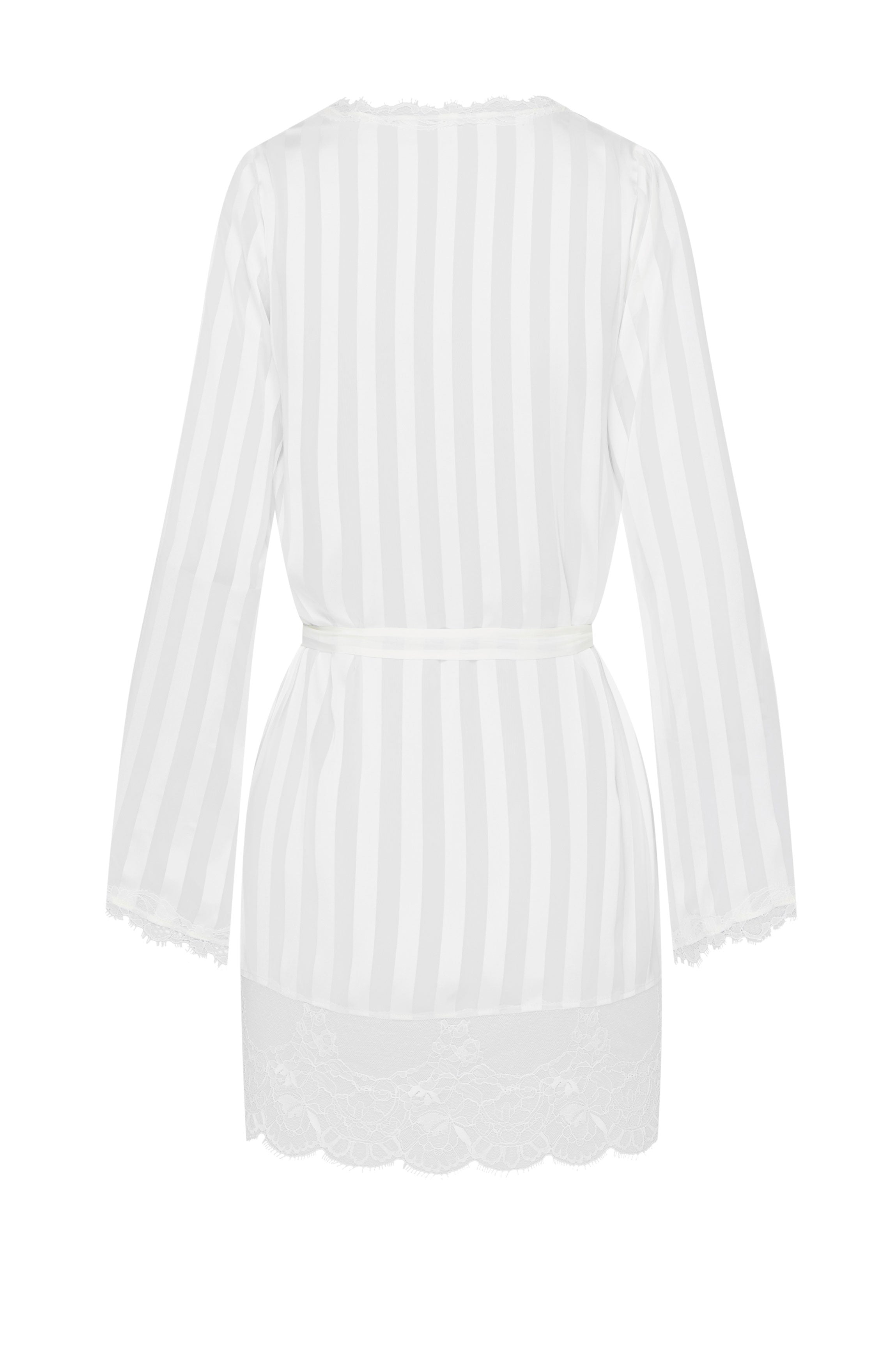Peignoir mousseline blanc