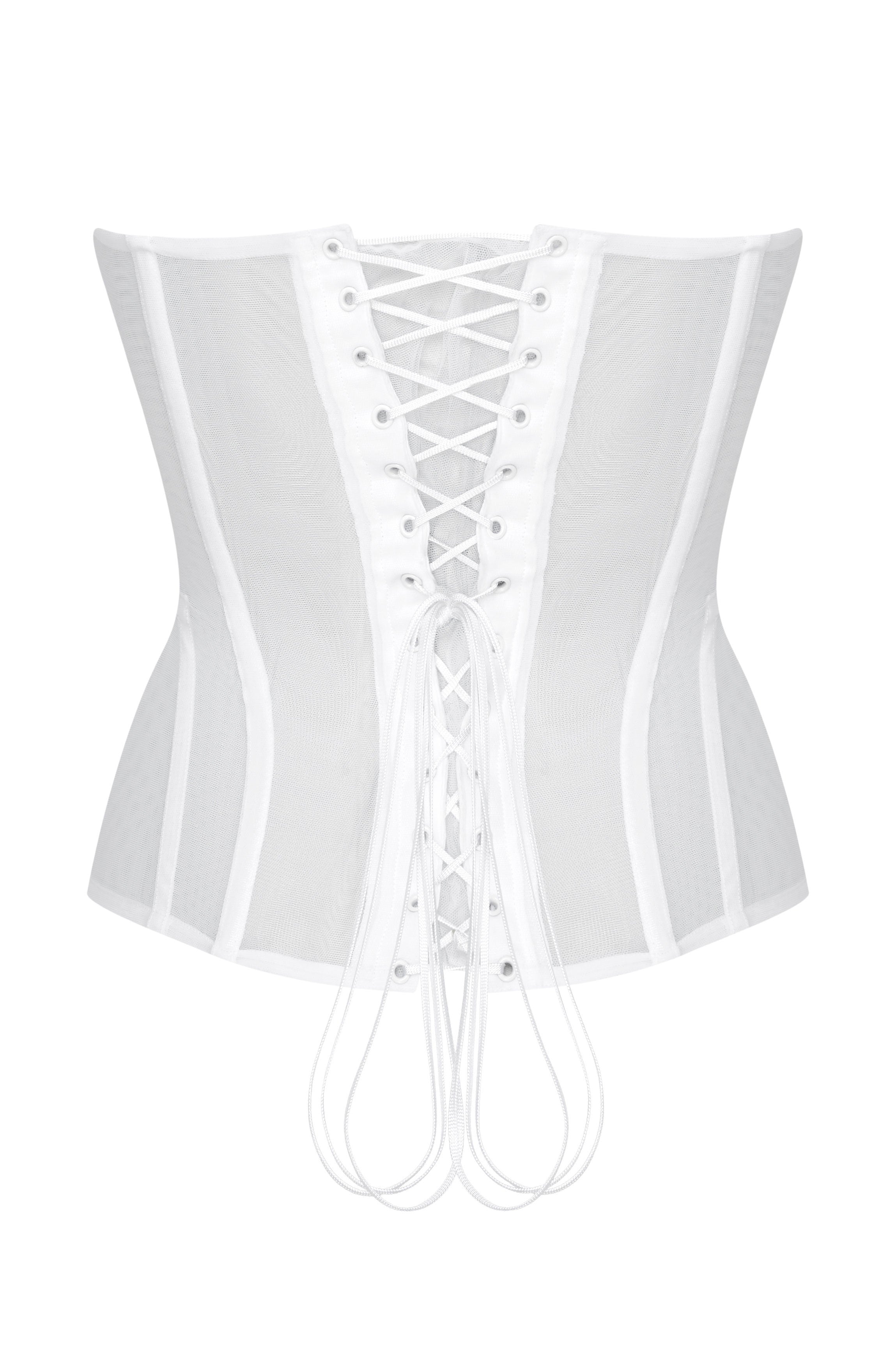 Corset blanc tulle CLEVES