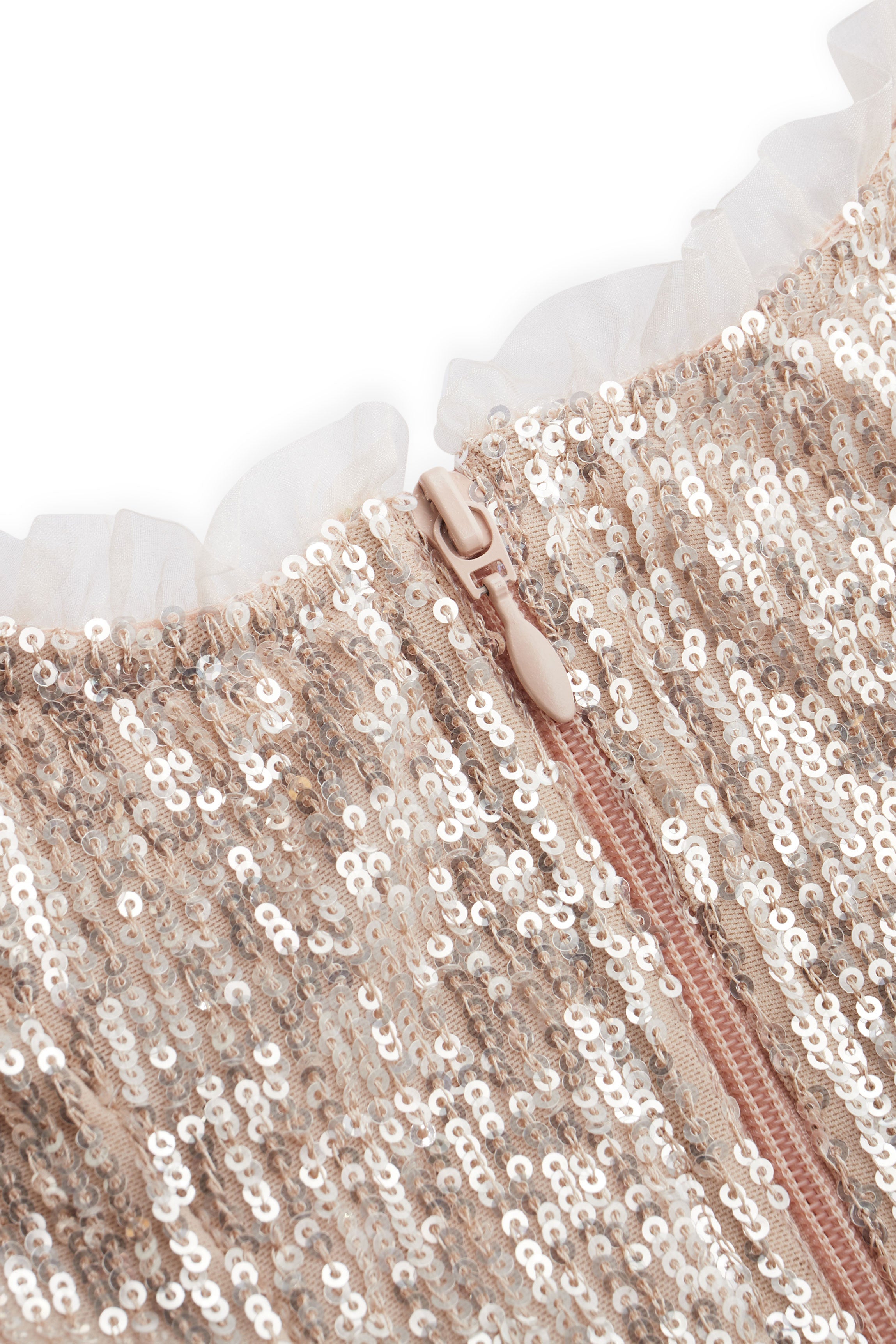 Corset sequins nude KEIKO
