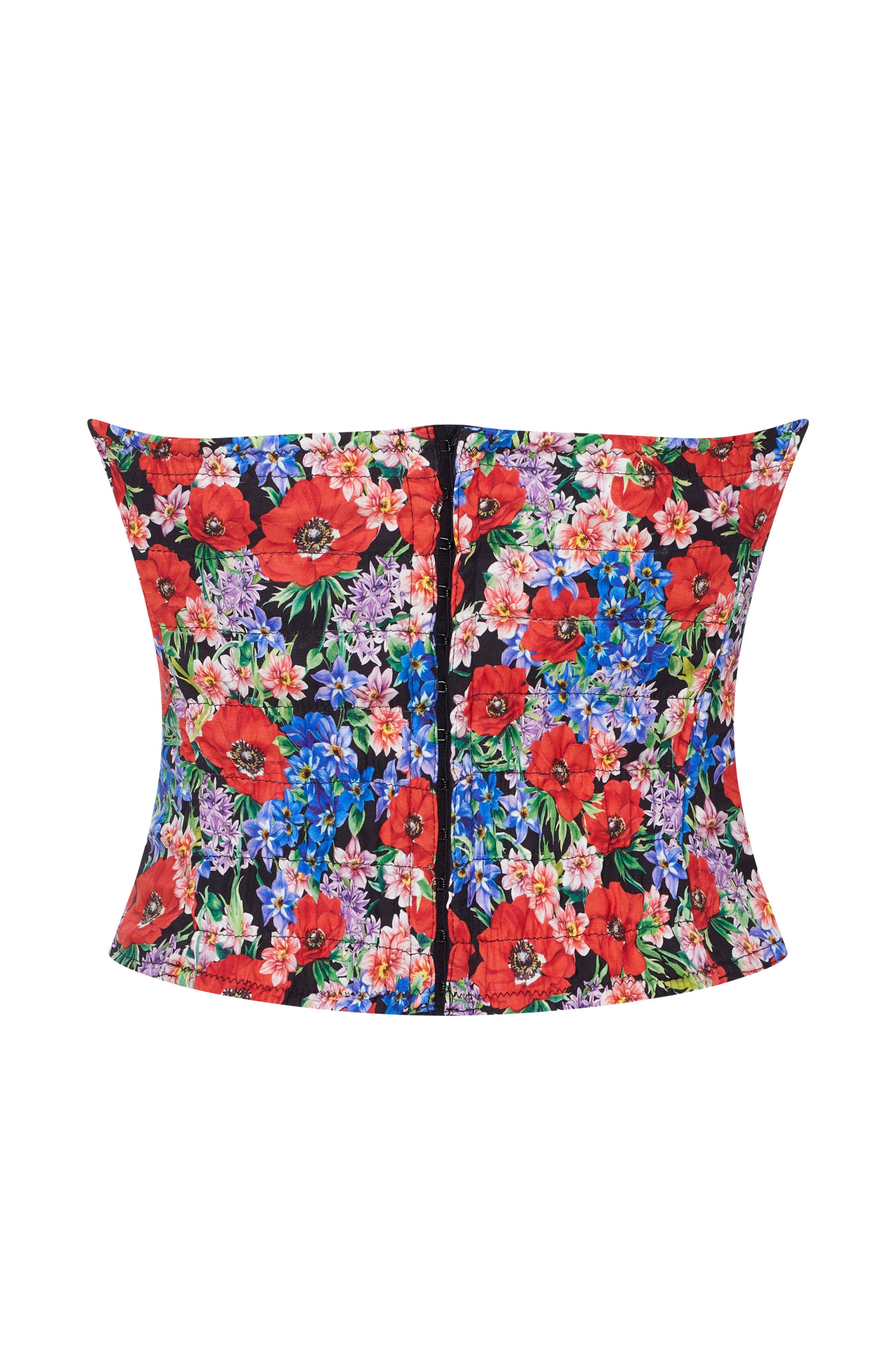 Bustier fleuri noir