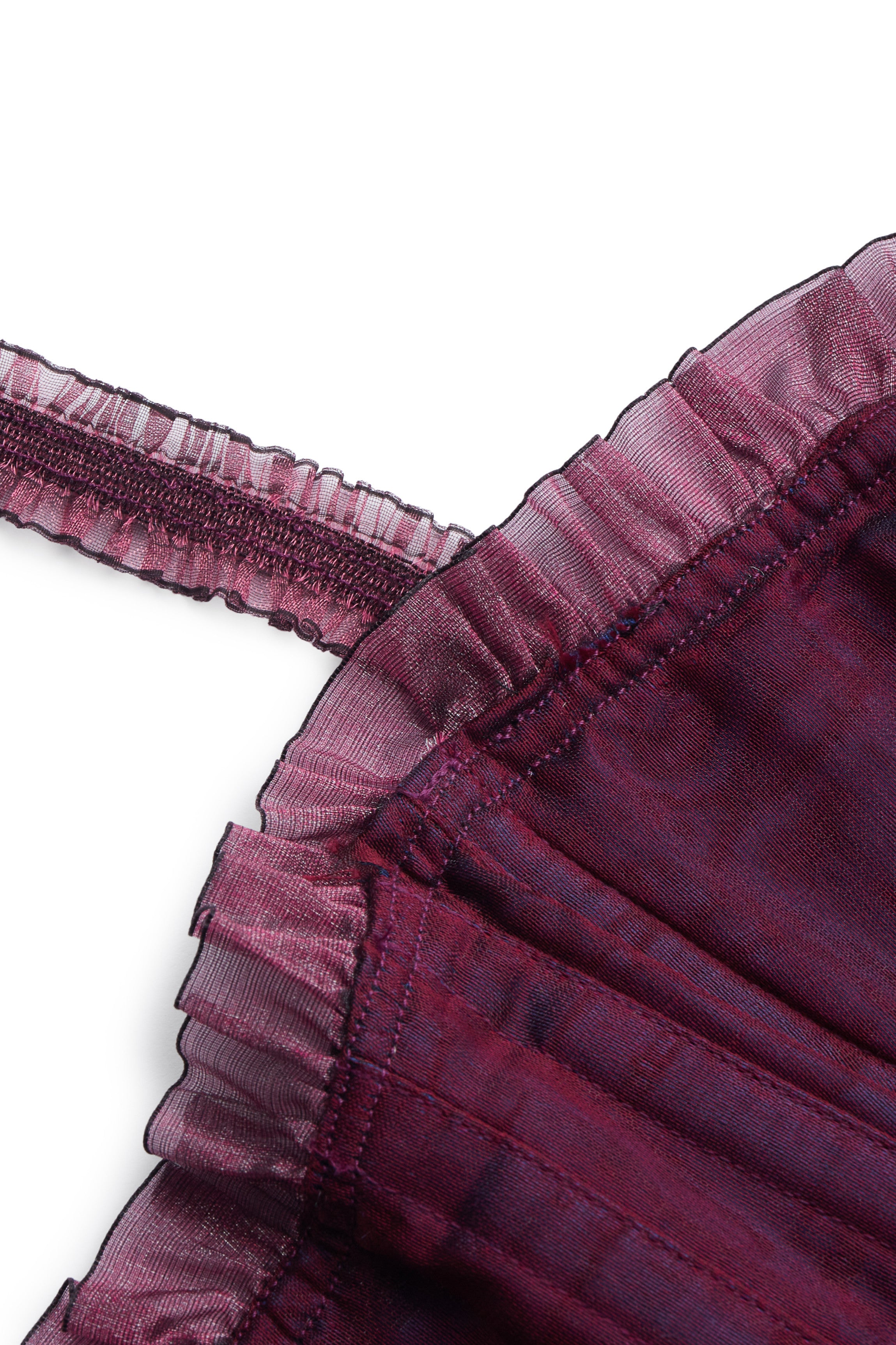 Corset organza prune CLEVES