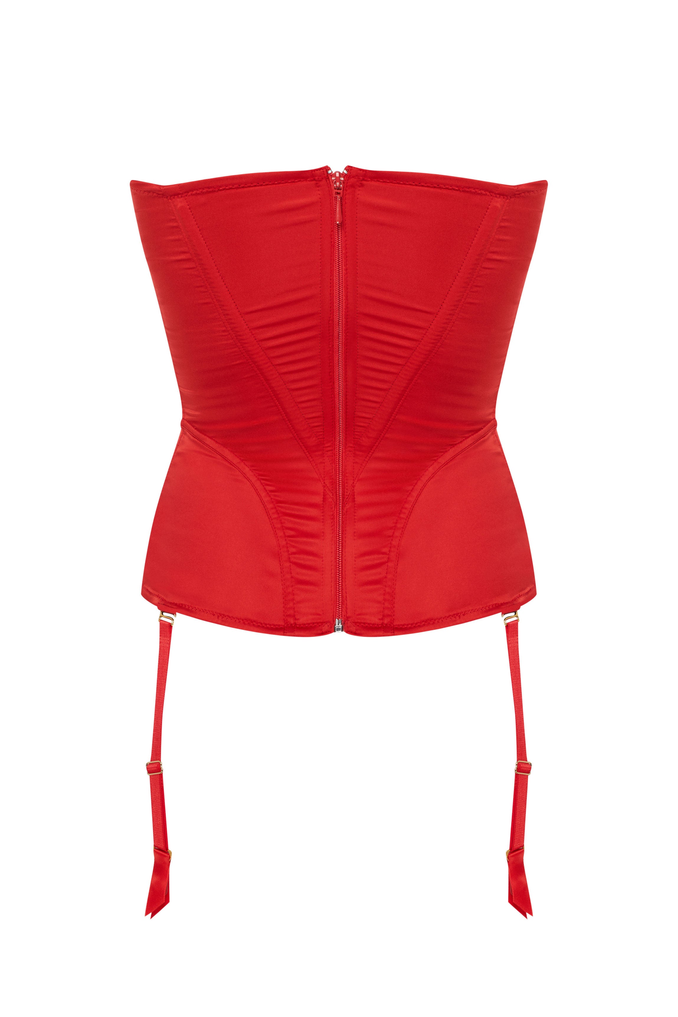 Corset rouge satin ARROW