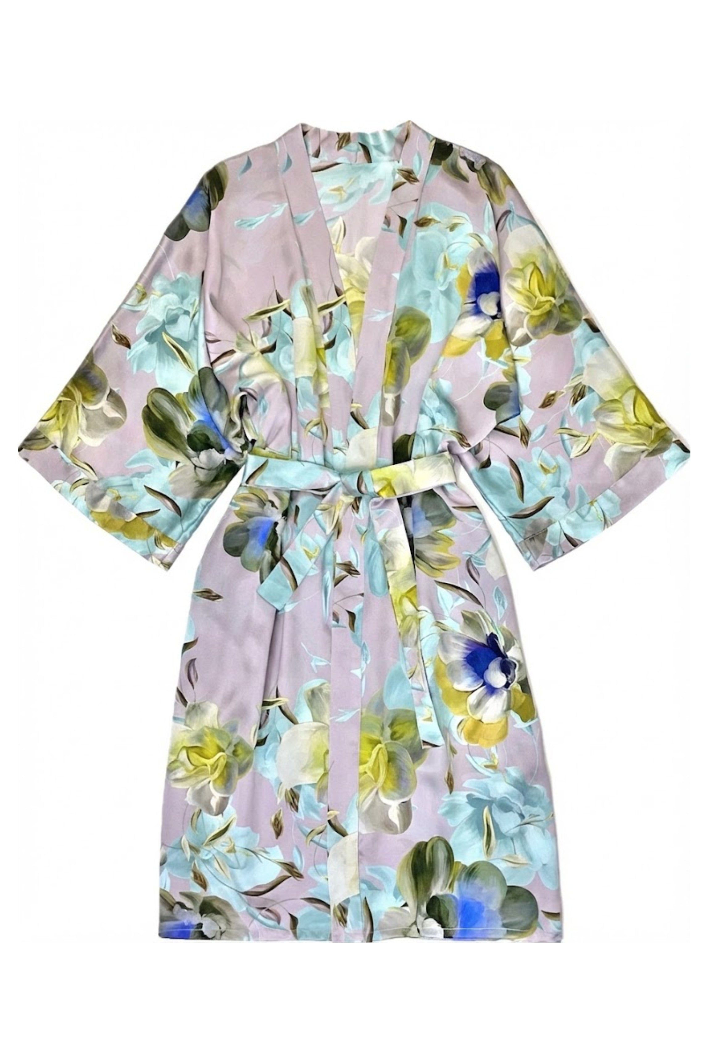 Kimono soie court ice