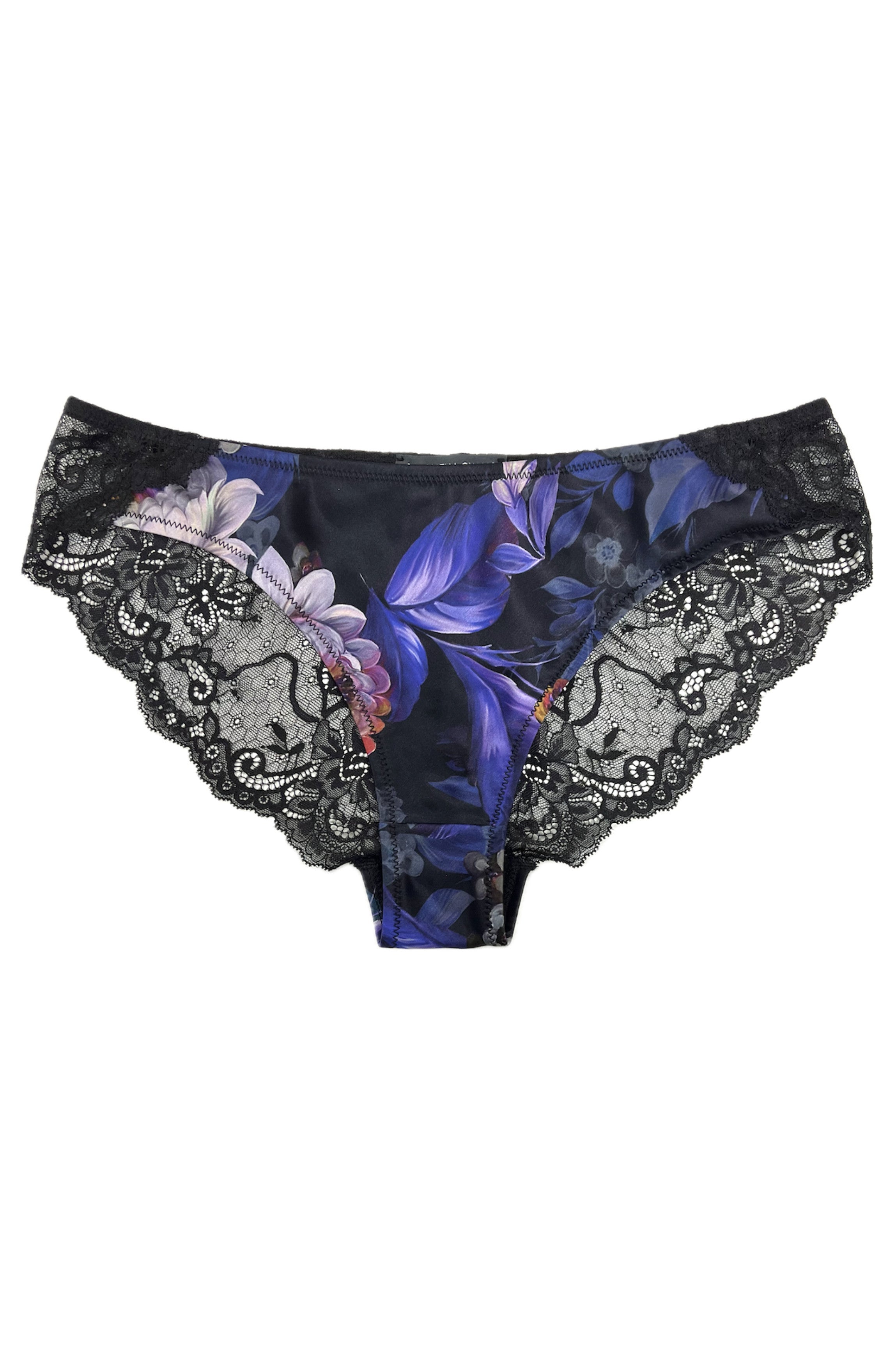 Culotte ELOISE dentelle et soie florale