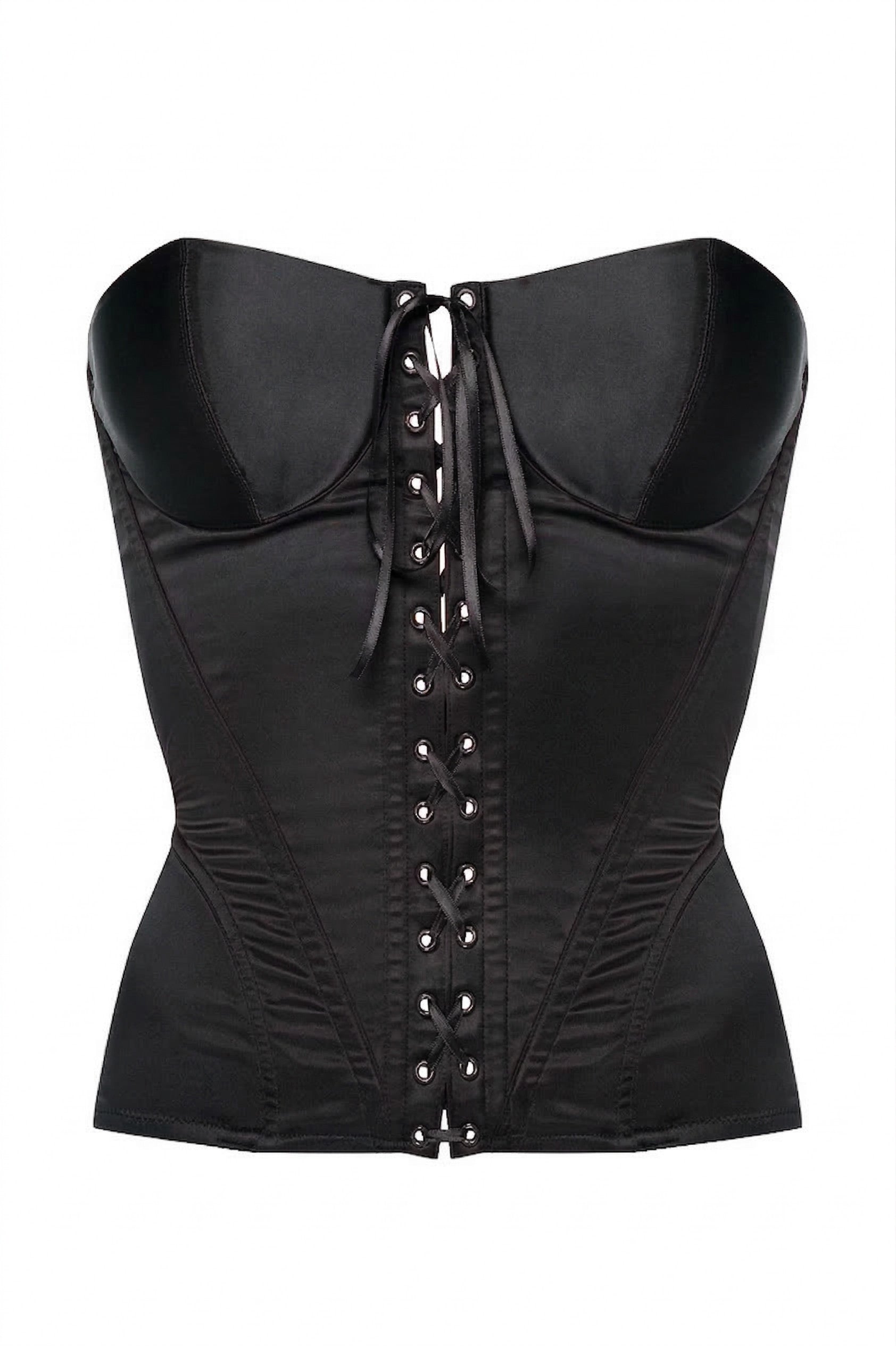 Corset noir satin ARROW