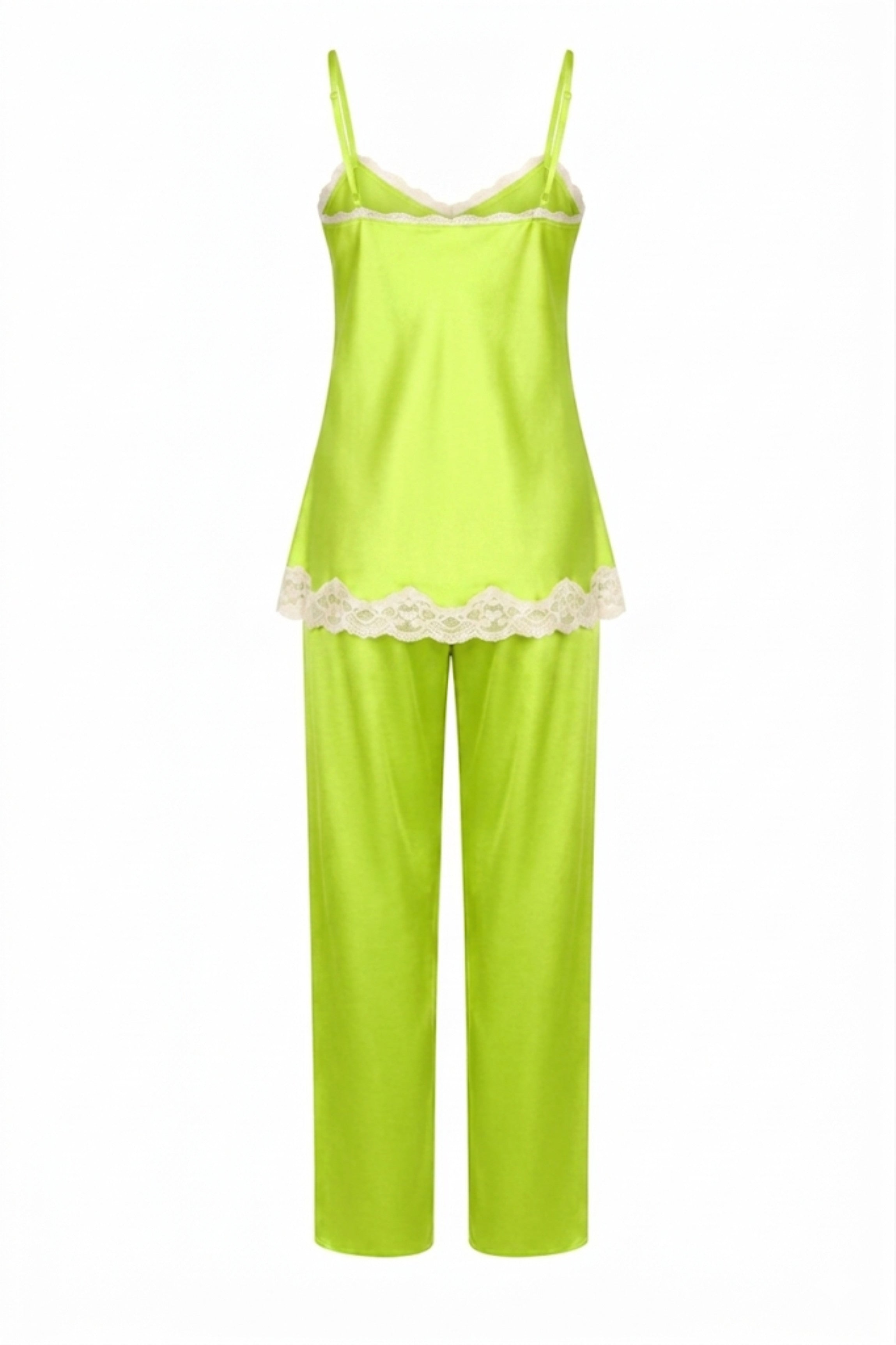 Pyjama soie vert pomme