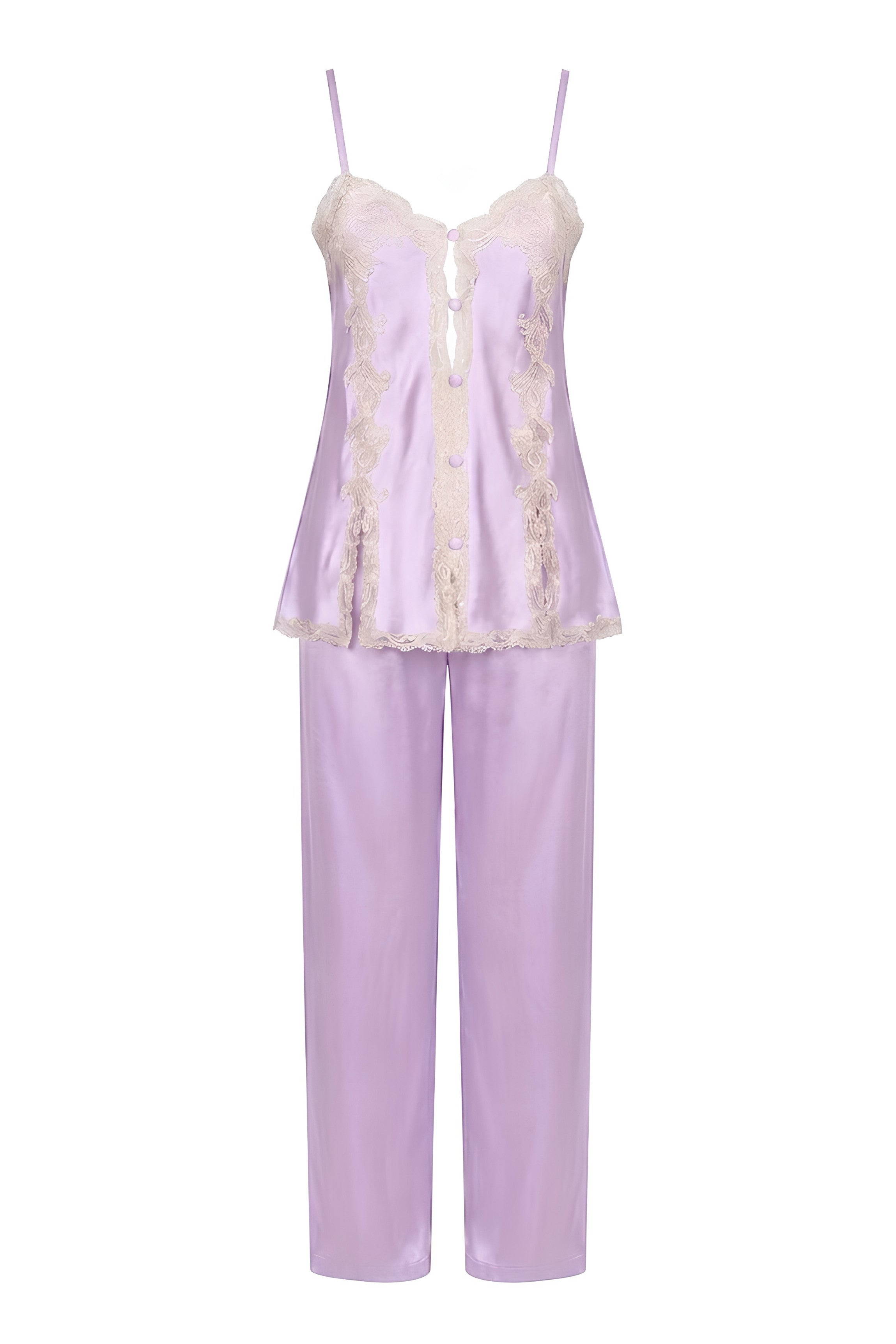 Pyjama soie lavande