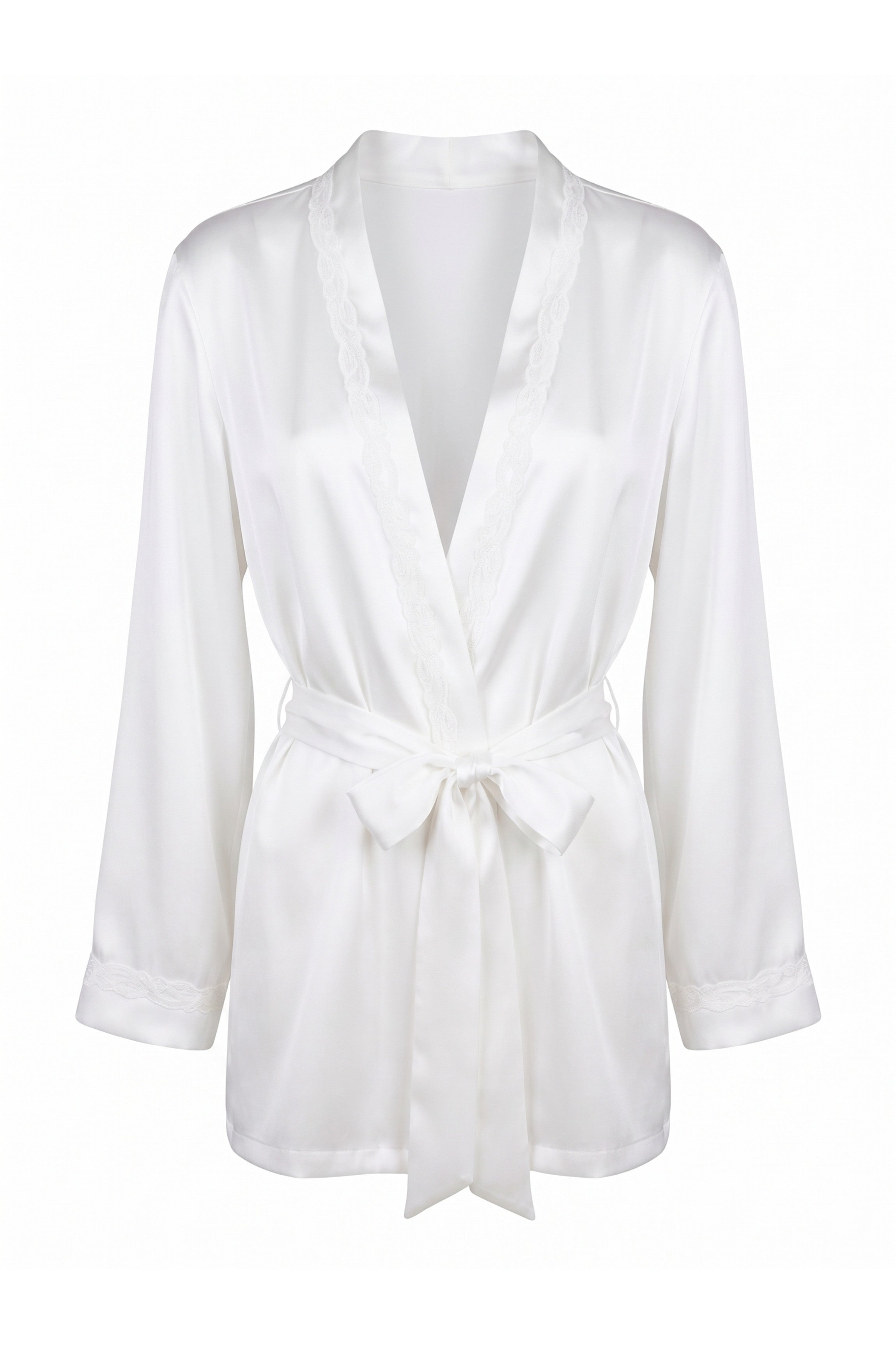 Veste de pyjama soie ivoire