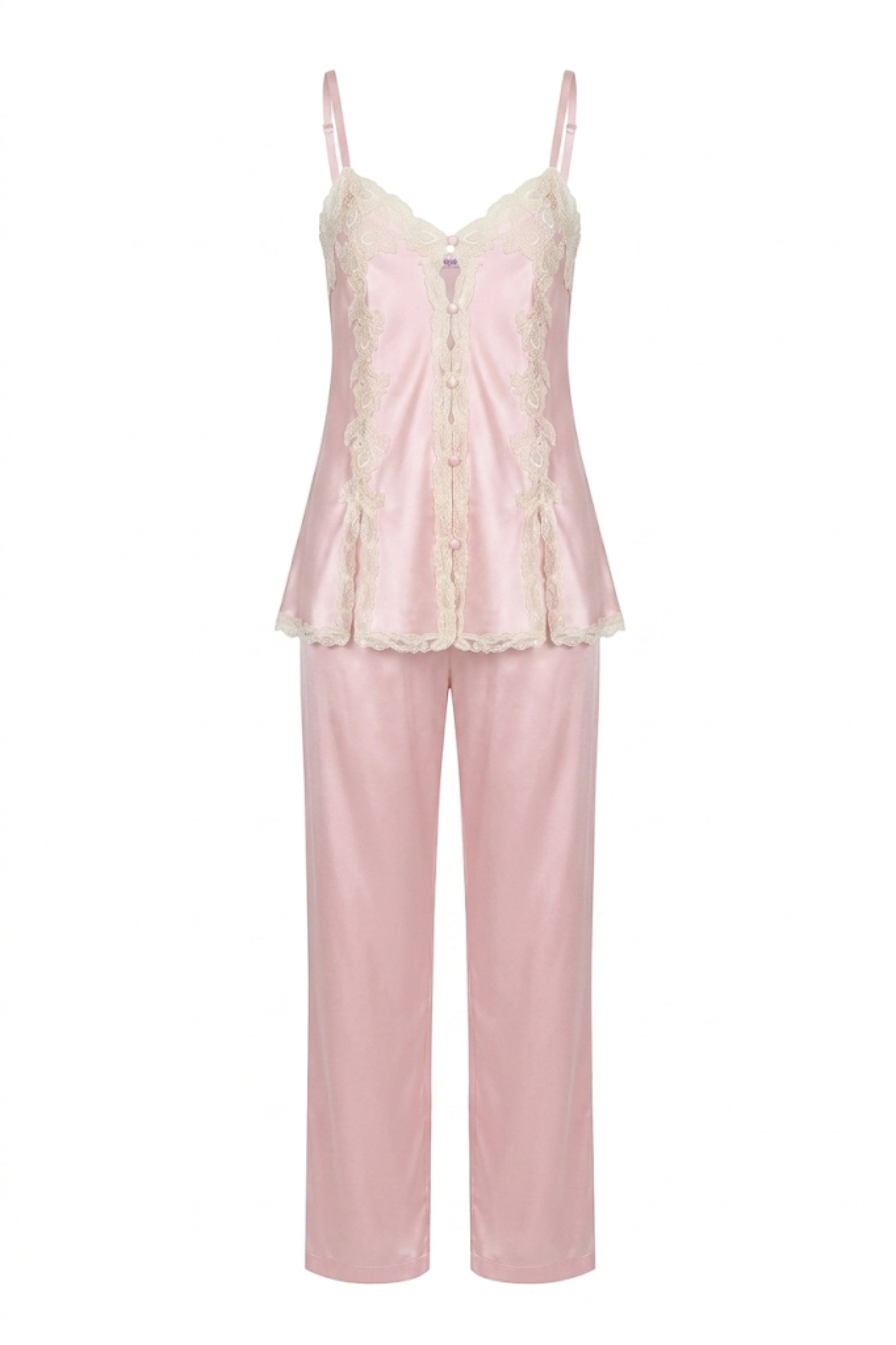 Pyjama soie rose