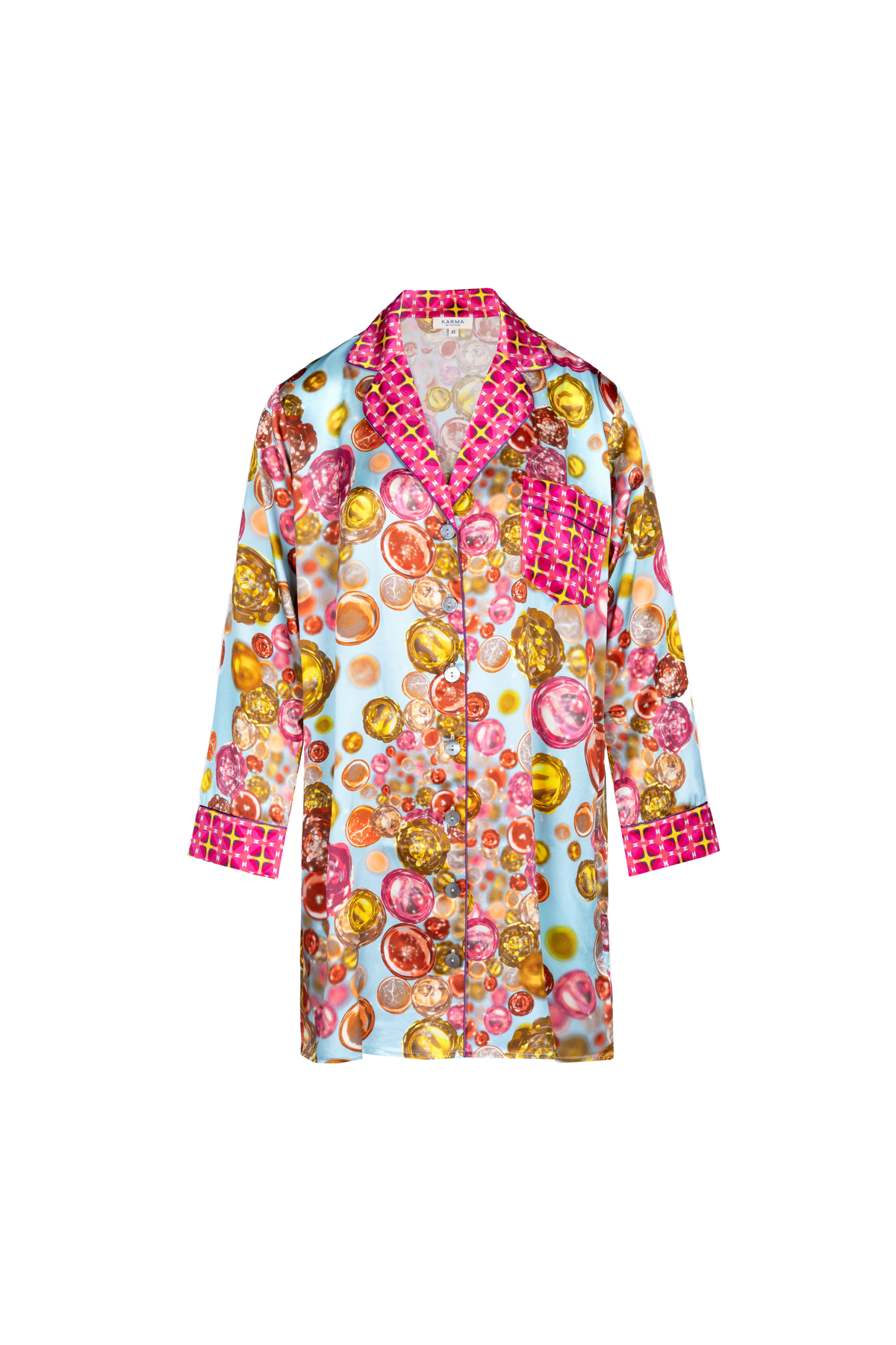 Chemise de nuit soie bubble