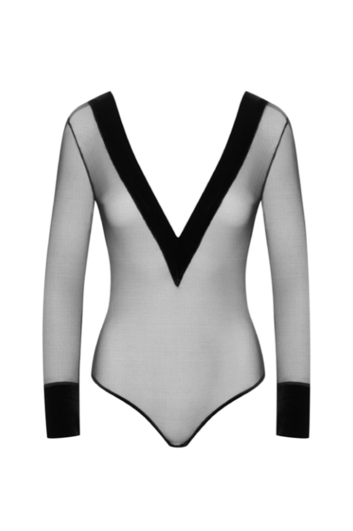 Sensual velvet bodysuit