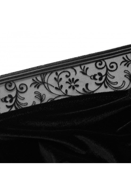 Body décolleté velours noir