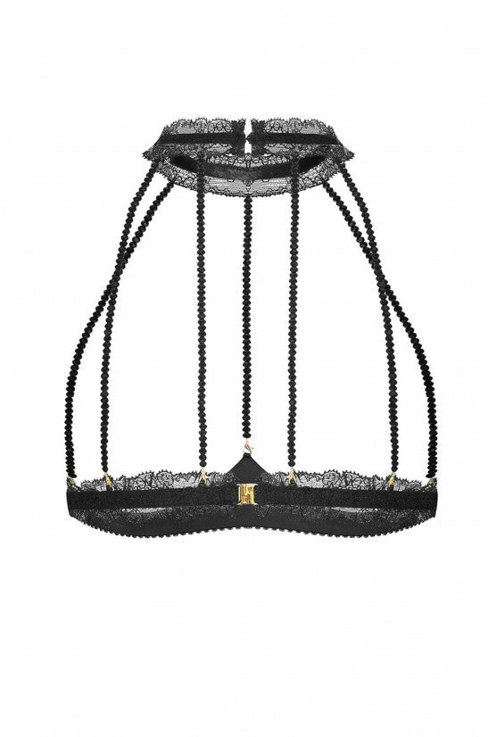 Käfig GEISHA Perlen schwarz