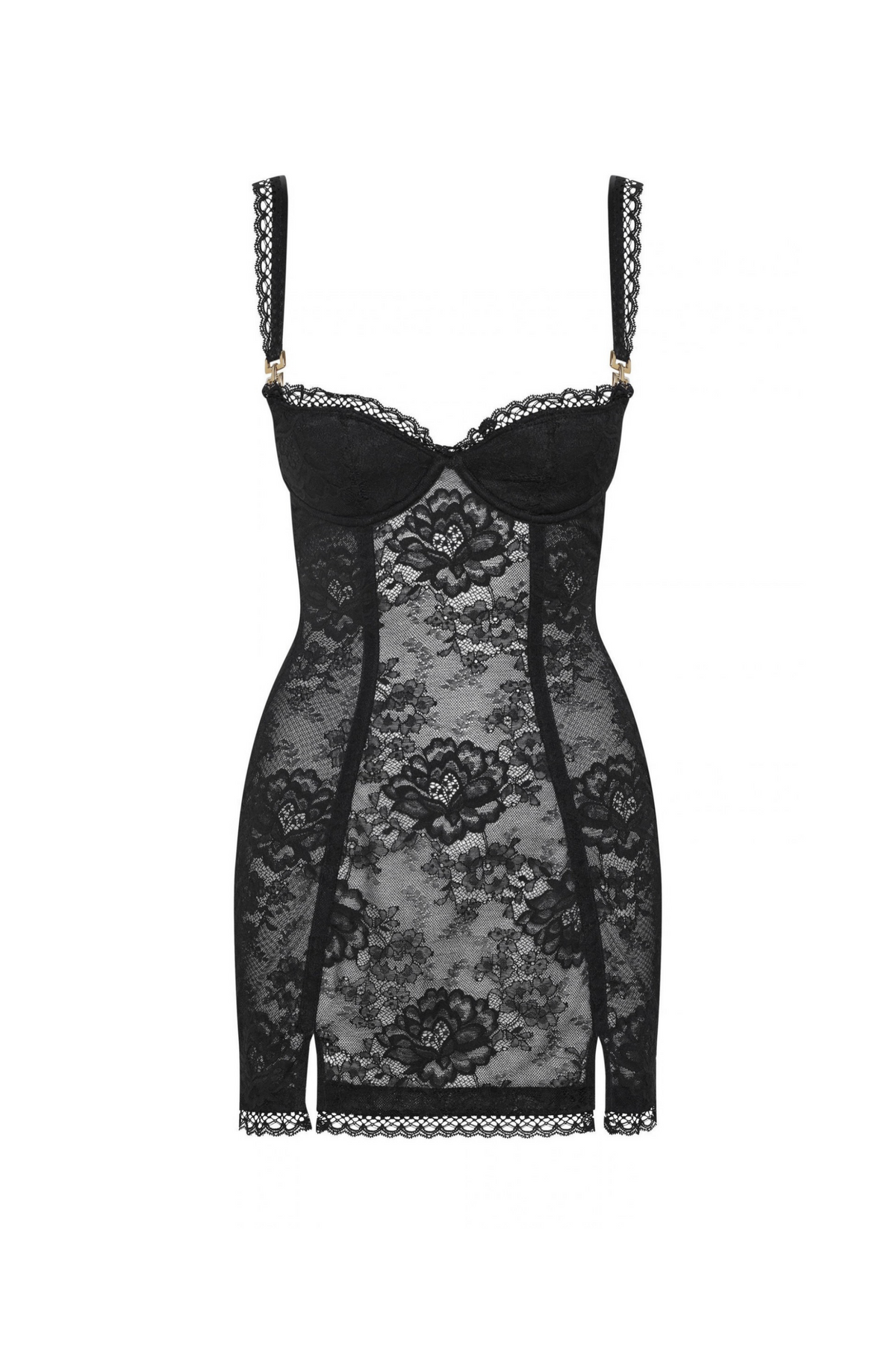 ROBE corset dentelle noire