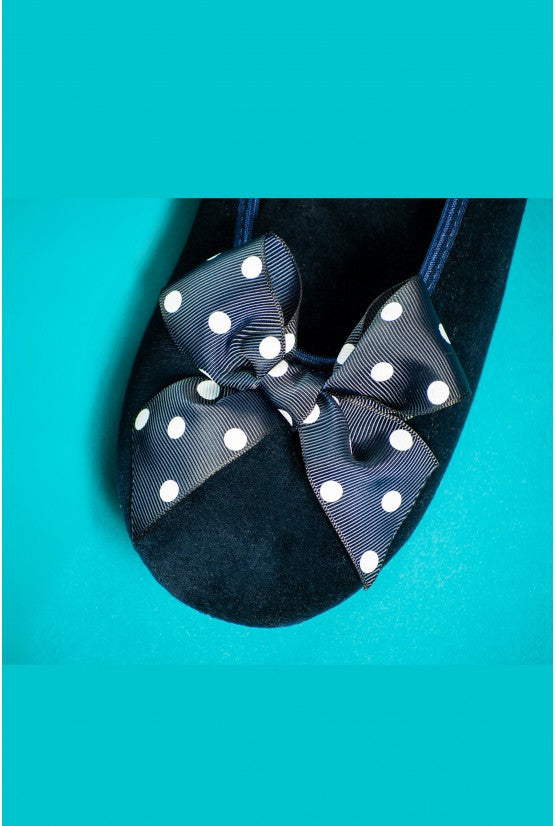Chaussons noeuds bleus
