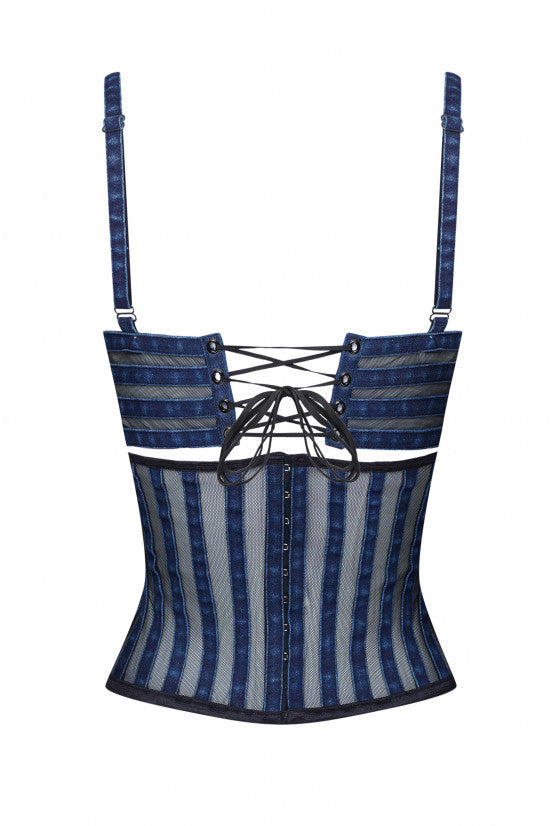 Bustier bleu foncé DENIM