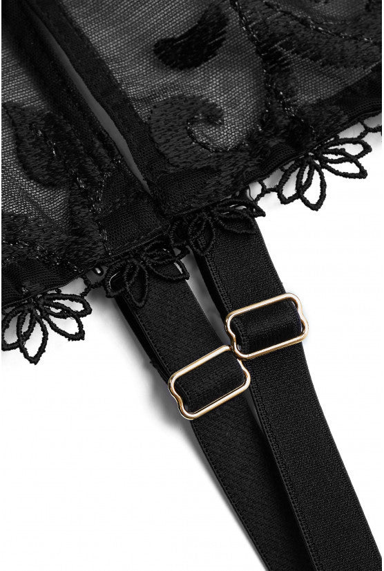 Corset noir branchage SALSA