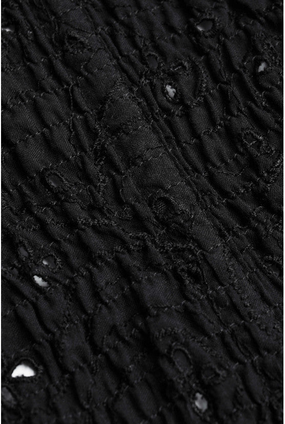 Corset noir broderie anglaise SALSA