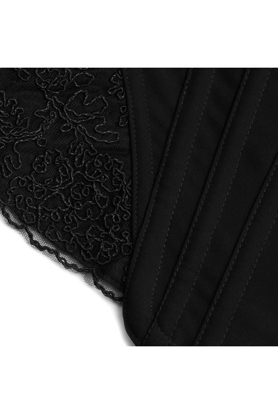 Corset noir mat SCARLET