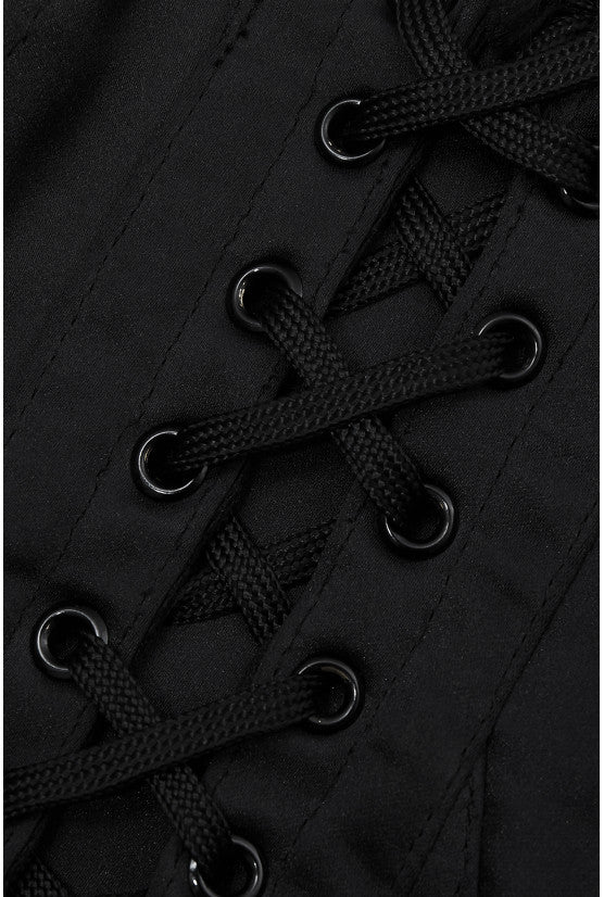 Corset noir satin AUREA