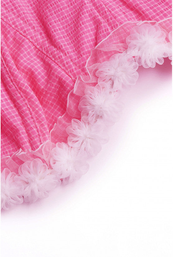 Bustier rose fluo