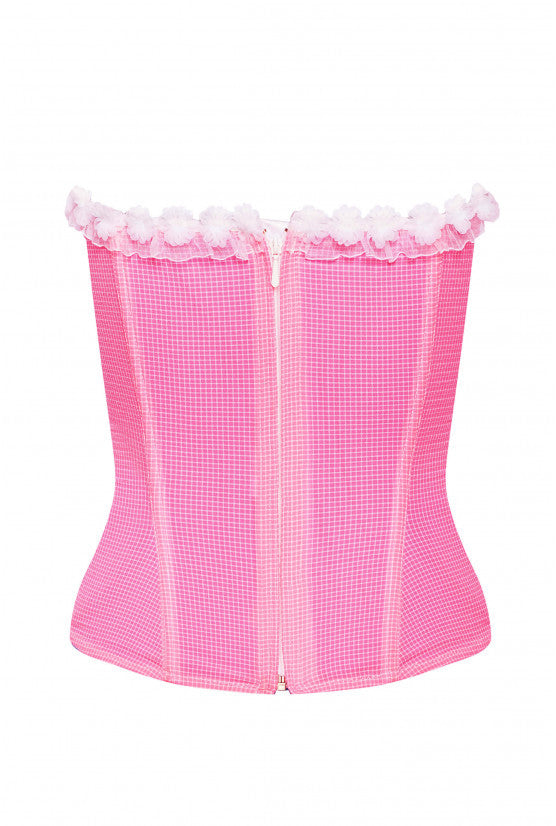 Bustier rose fluo