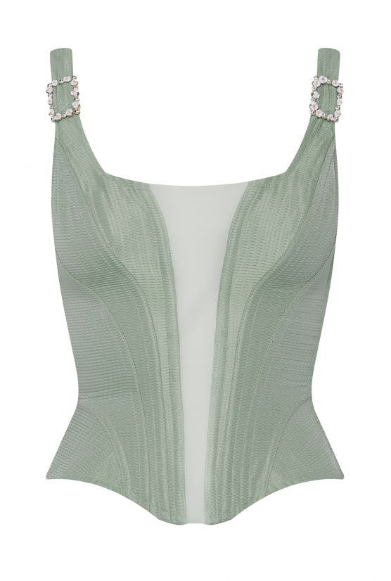 Corset vert MARIVAUX