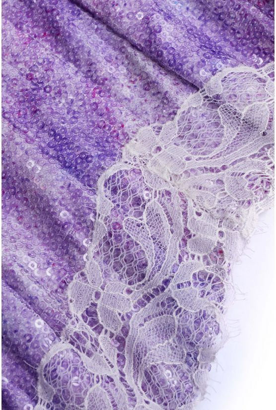 Corset sequins violet KELLY