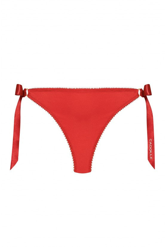 Culotte satin rouge à noeuds GEISHA