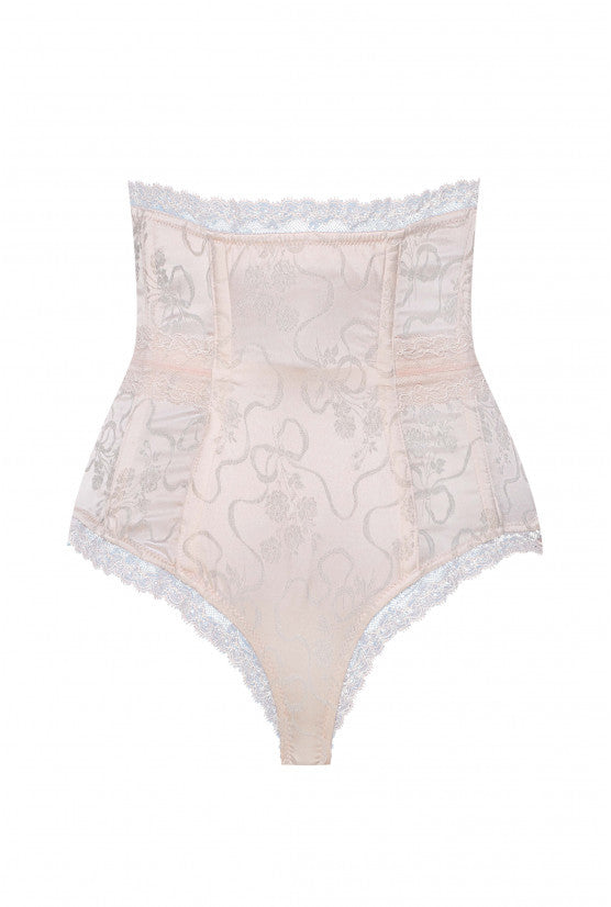 Culotte haute GILIAN satin blush