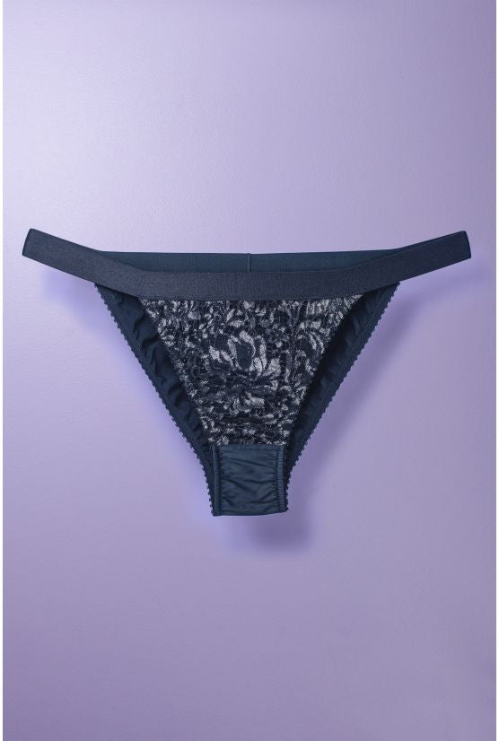 Culotte MIMI dentelle silver
