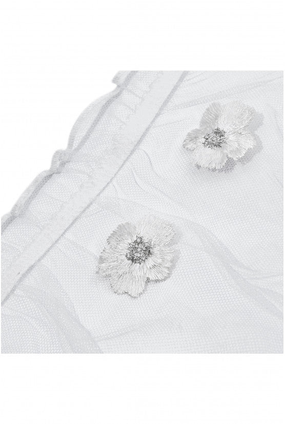 Culotte MIMI tulle rebrodé ivoire