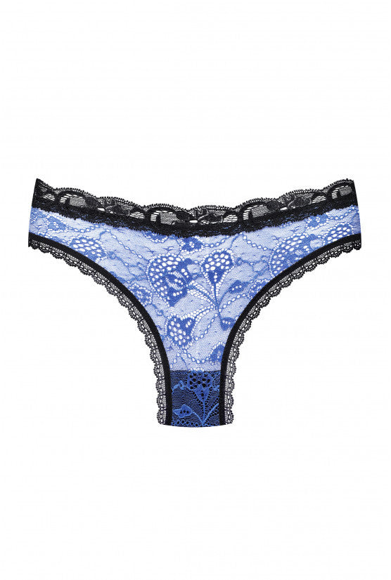 Culotte PLUME dentelle bleue