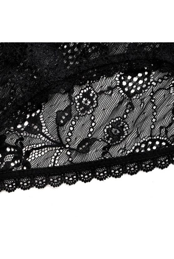 Culotte PLUME dentelle noire