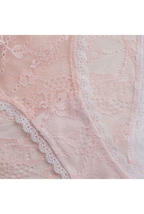 Culotte PLUME dentelle rose