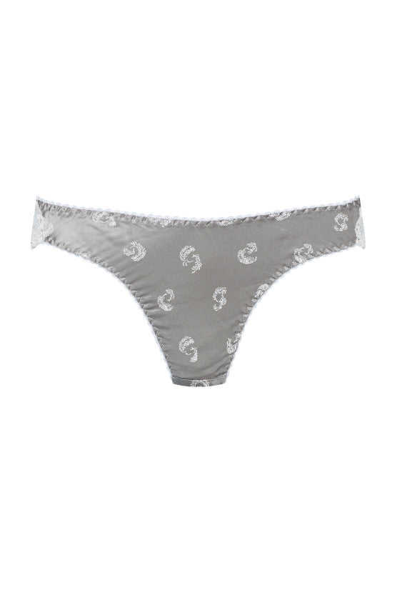 Culotte soie grise MIMI