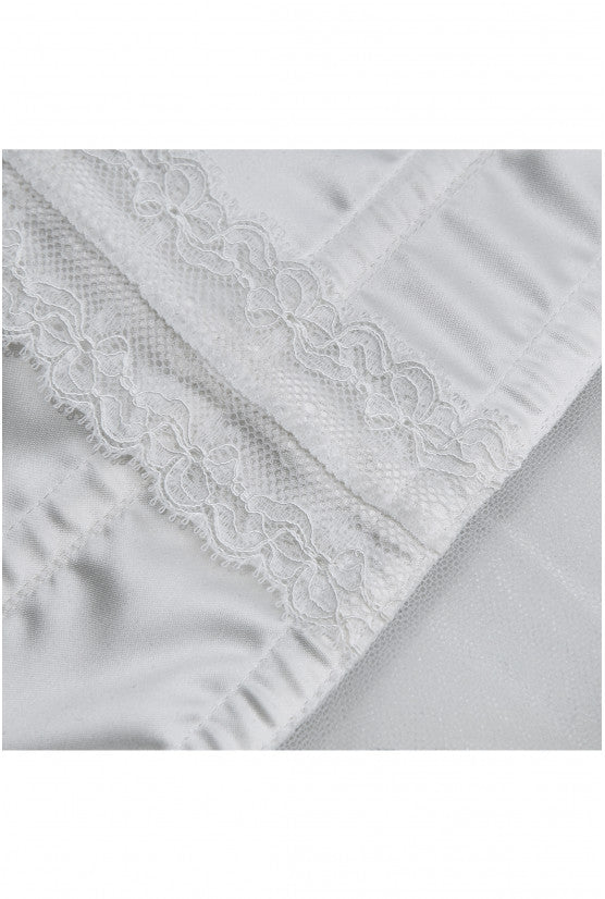 Culotte corsetée satin et tulle ivoire GILIAN