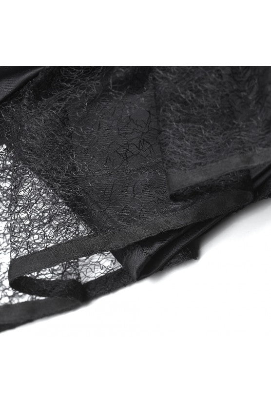 CRINOLINE black satin skirt