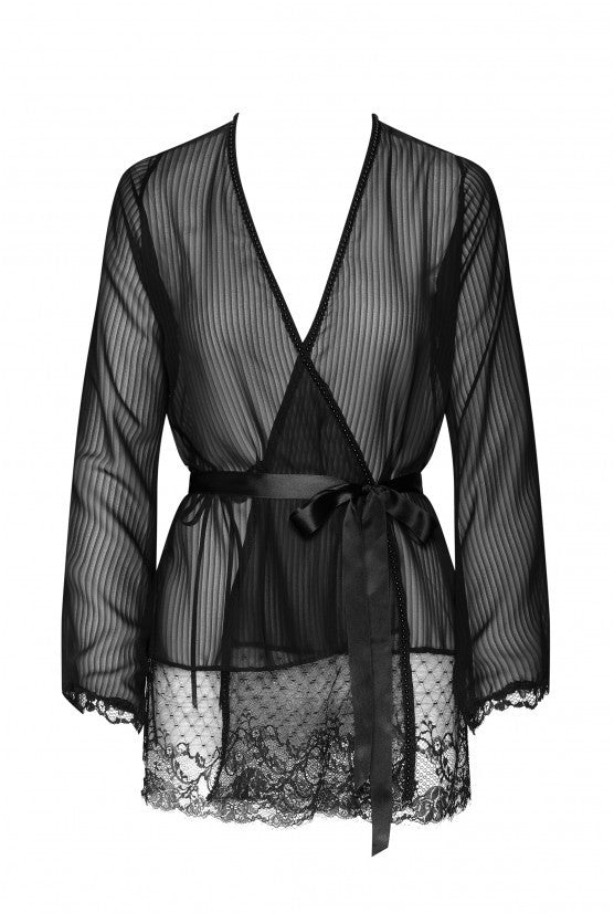 Gestreifter Chiffonkimono
