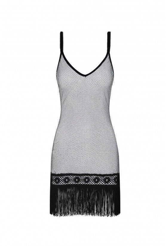 Robe iridescente noire