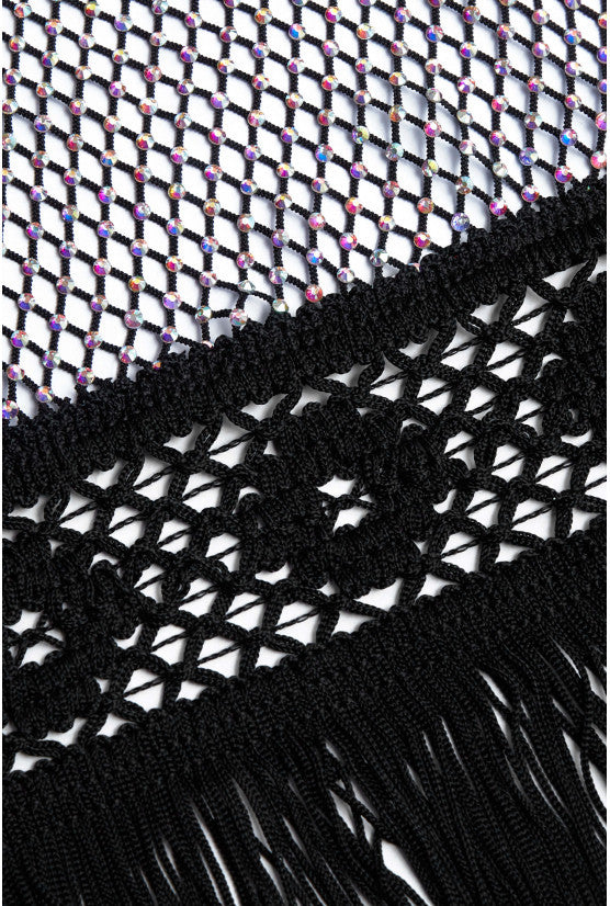 Robe iridescente noire