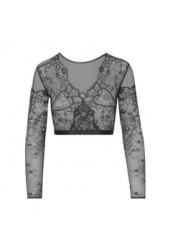 Crop top dentelle noirz Coeur