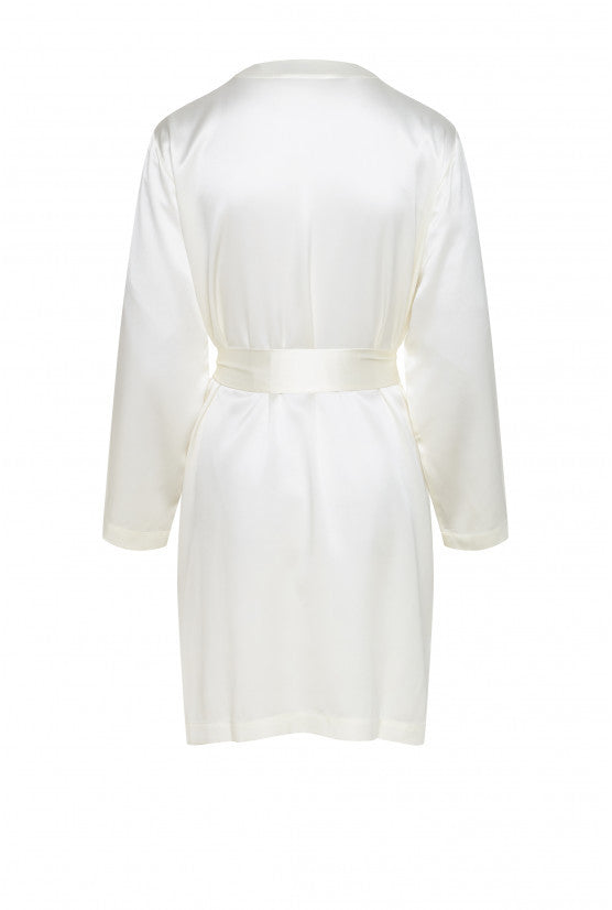 Peignoir soie ivoire